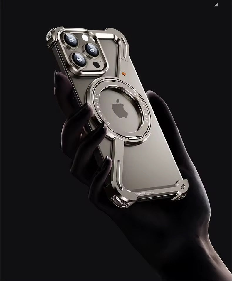 Coque Aluminium Z Design – Compatible MagSafe & Ultra Résistante