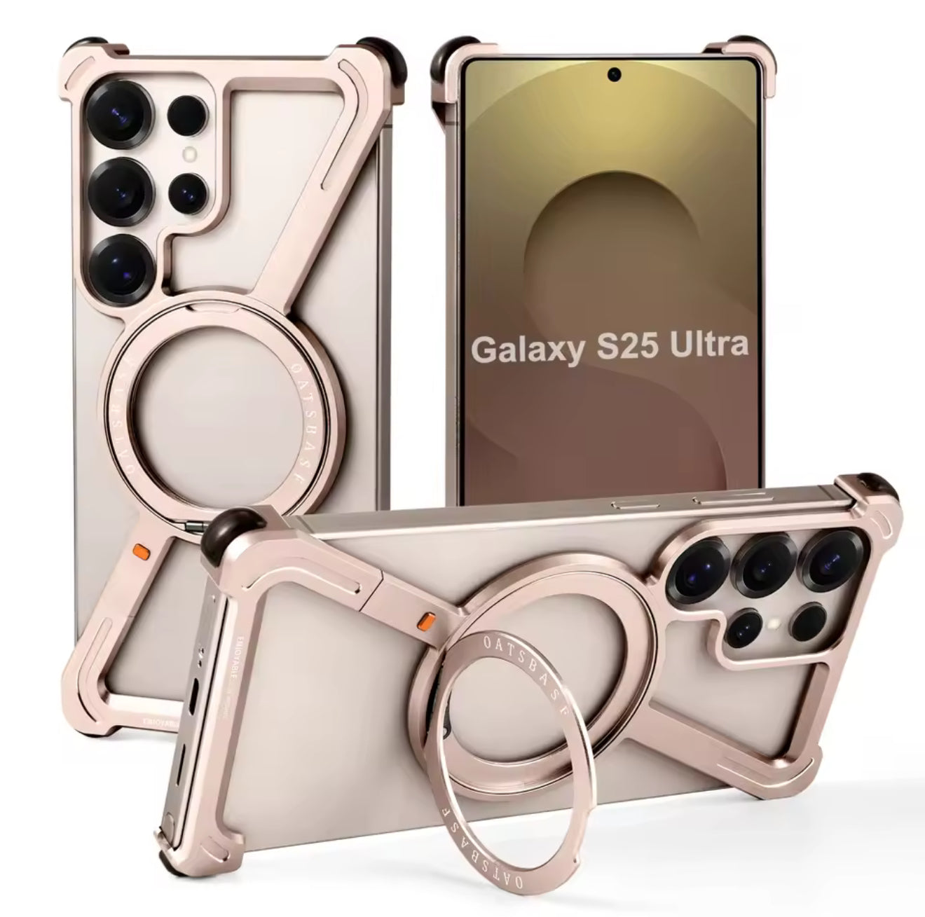 Coque Aluminium Z Design – Compatible MagSafe & Ultra Résistante (Samsung S24 / S25 Ultra)