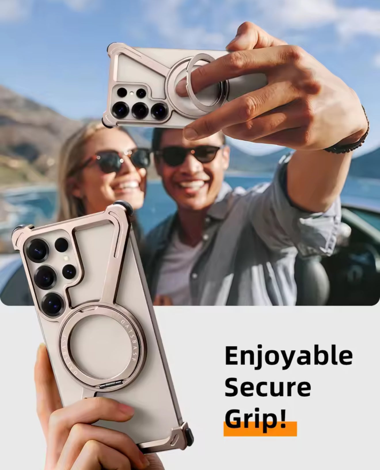 Coque Aluminium Z Design – Compatible MagSafe & Ultra Résistante (Samsung S24 / S25 Ultra)