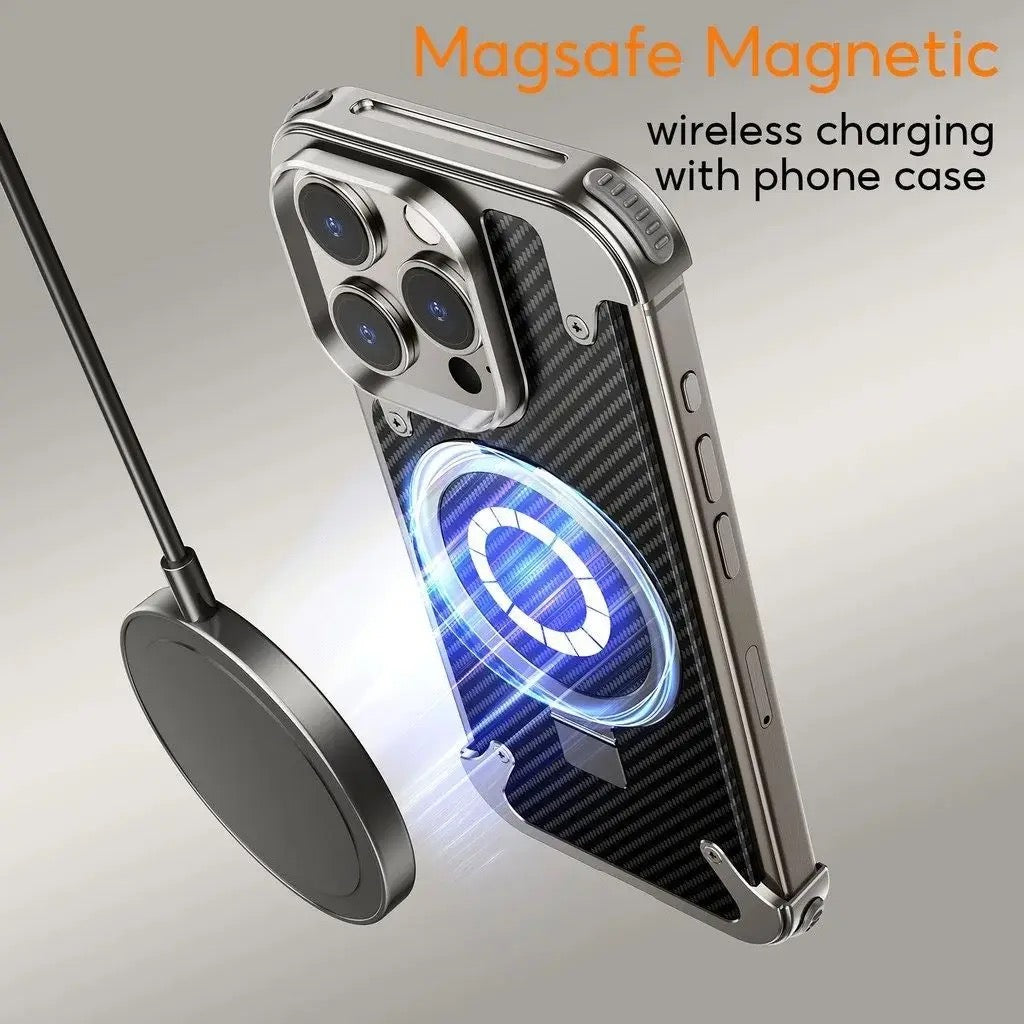 Coque Luxe Carbone & Aluminium – Support Anneau