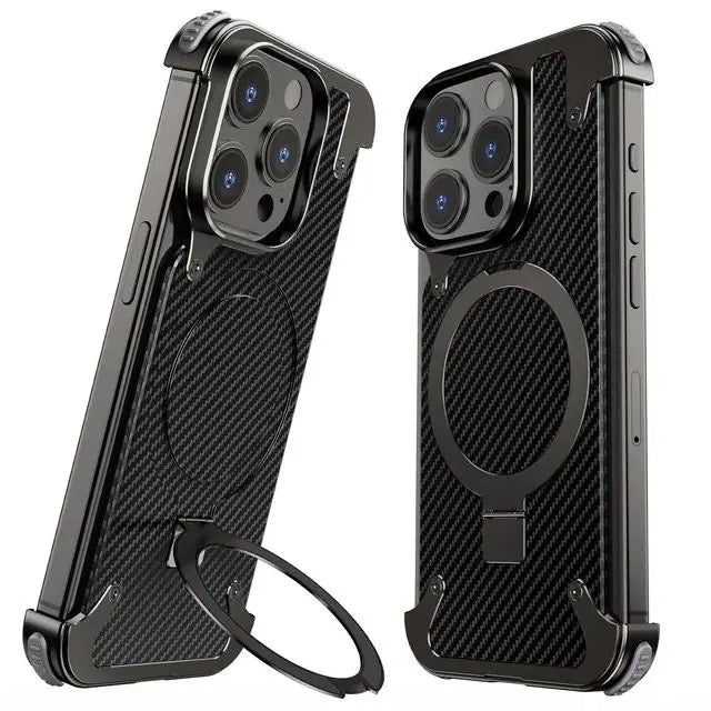 Coque Luxe Carbone & Aluminium – Support Anneau