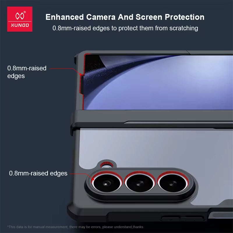 Coque Xundd Galaxy Z Fold 3/4/5/6/7 – Antichoc 360° avec bords surélevés
