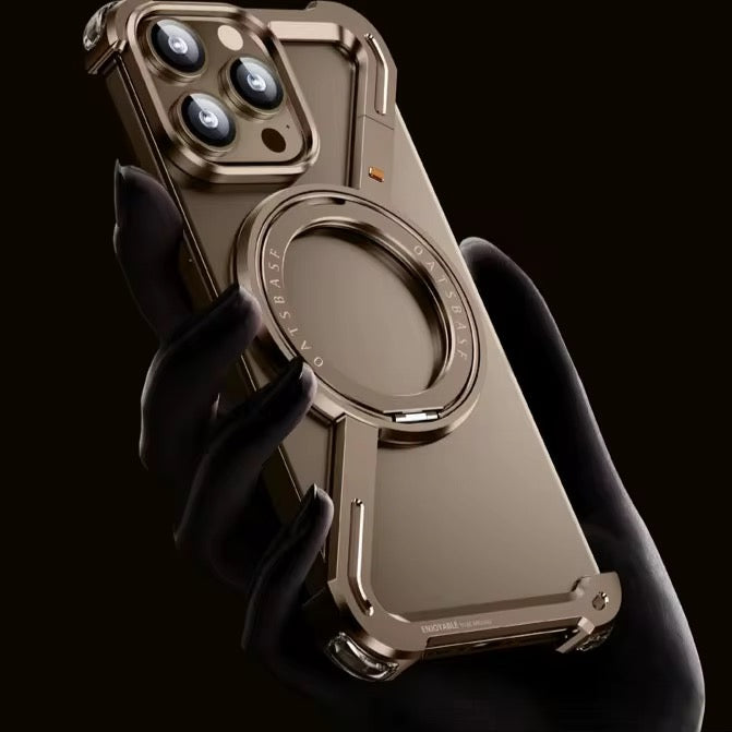 Coque Aluminium Z Design – Compatible MagSafe & Ultra Résistante