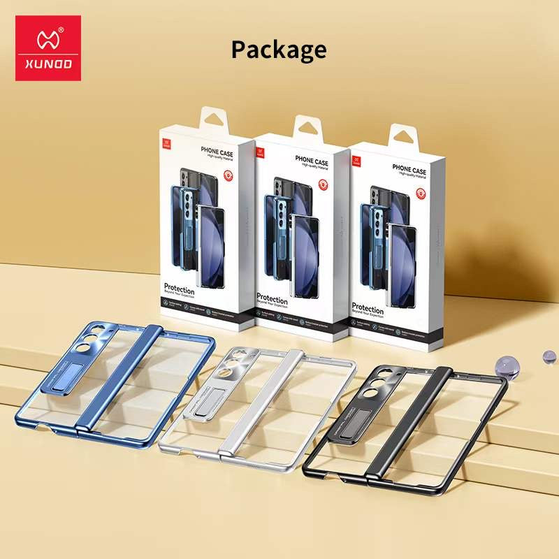 Étui XUNDD Transparent avec Support pour Samsung Galaxy Z Fold 5