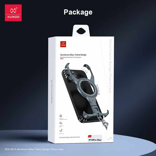 Coque iPhone Aluminium MagSafe 360° avec Support Intégré