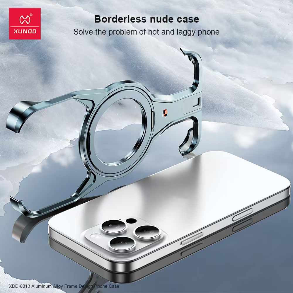 Coque iPhone Aluminium MagSafe 360° avec Support Intégré