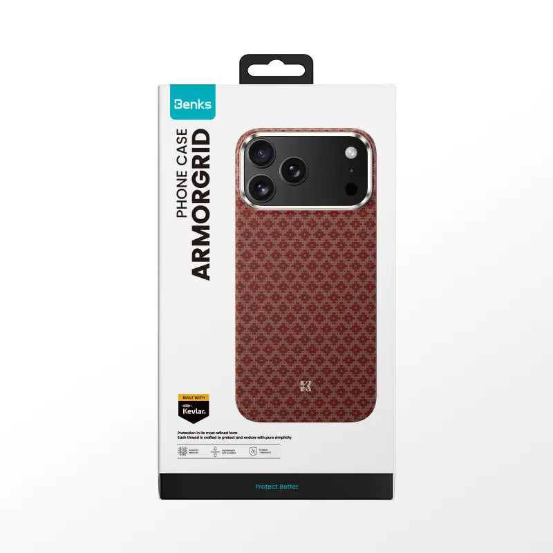 Coque Benks ArmorGrid Kevlar MagSafe – iPhone 17 Pro & 17 Pro Max