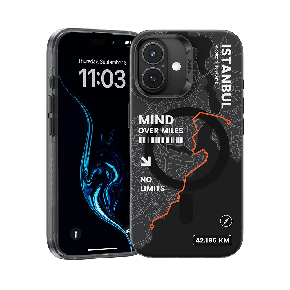 Coque Benks MagSafe Transparente – Mind Over Miles (Istanbul) | iPhone 17