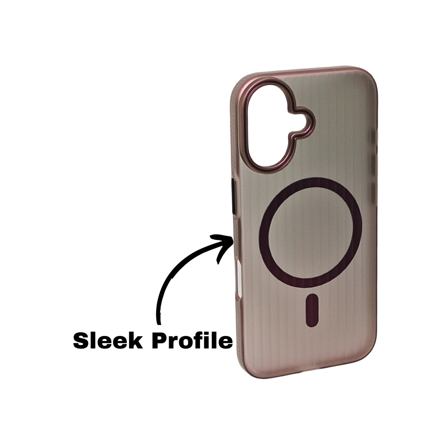 Coque iPhone Mate Transparente MagSafe Rainurée iPhone 16