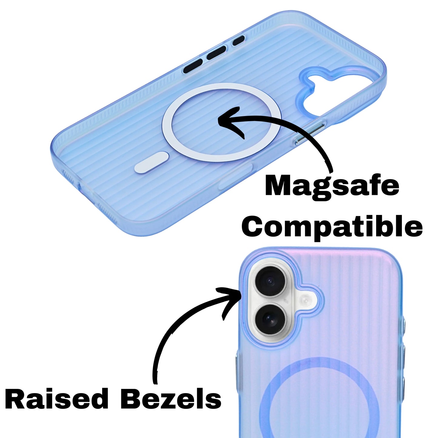 Coque iPhone Mate Transparente MagSafe Rainurée iPhone 16