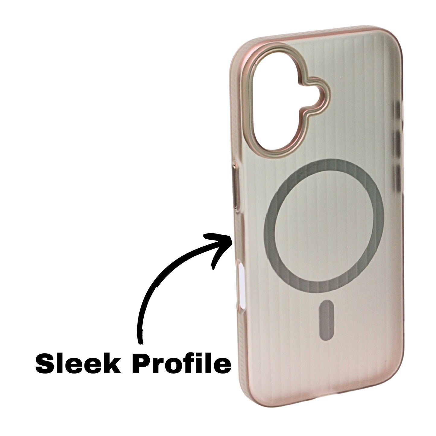 Coque iPhone Mate Transparente MagSafe Rainurée iPhone 16
