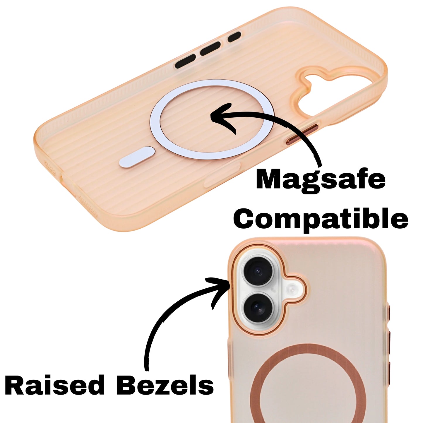 Coque iPhone Mate Transparente MagSafe Rainurée iPhone 16