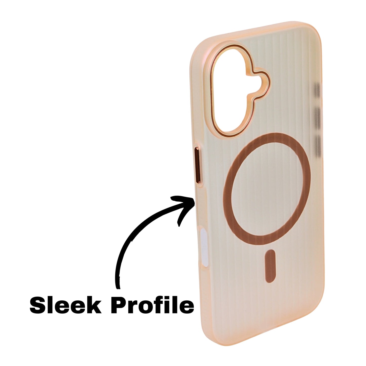 Coque iPhone Mate Transparente MagSafe Rainurée iPhone 16