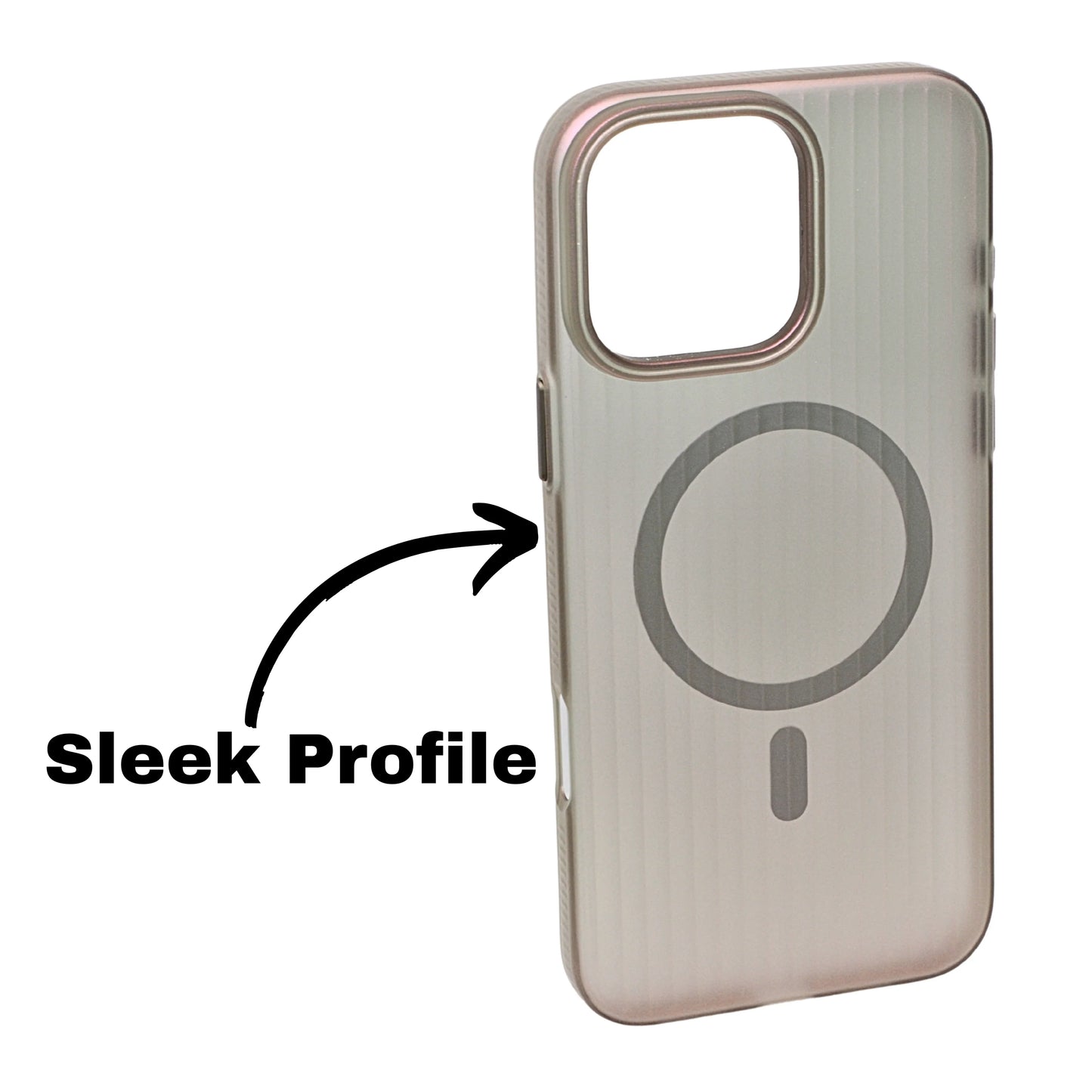 Coque iPhone Mate Transparente MagSafe Rainurée iPhone 16 Pro