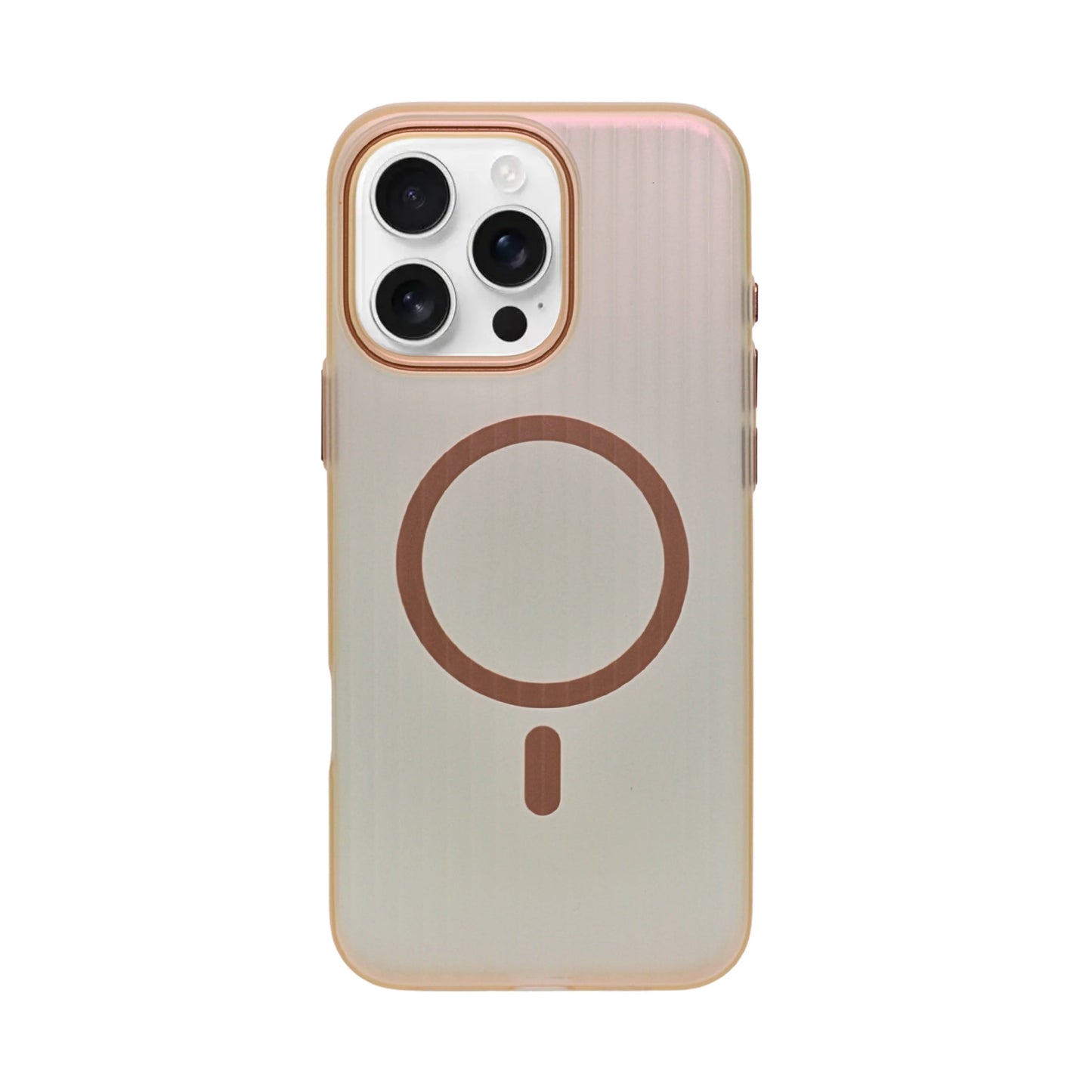 Coque iPhone Mate Transparente MagSafe Rainurée iPhone 16 Pro