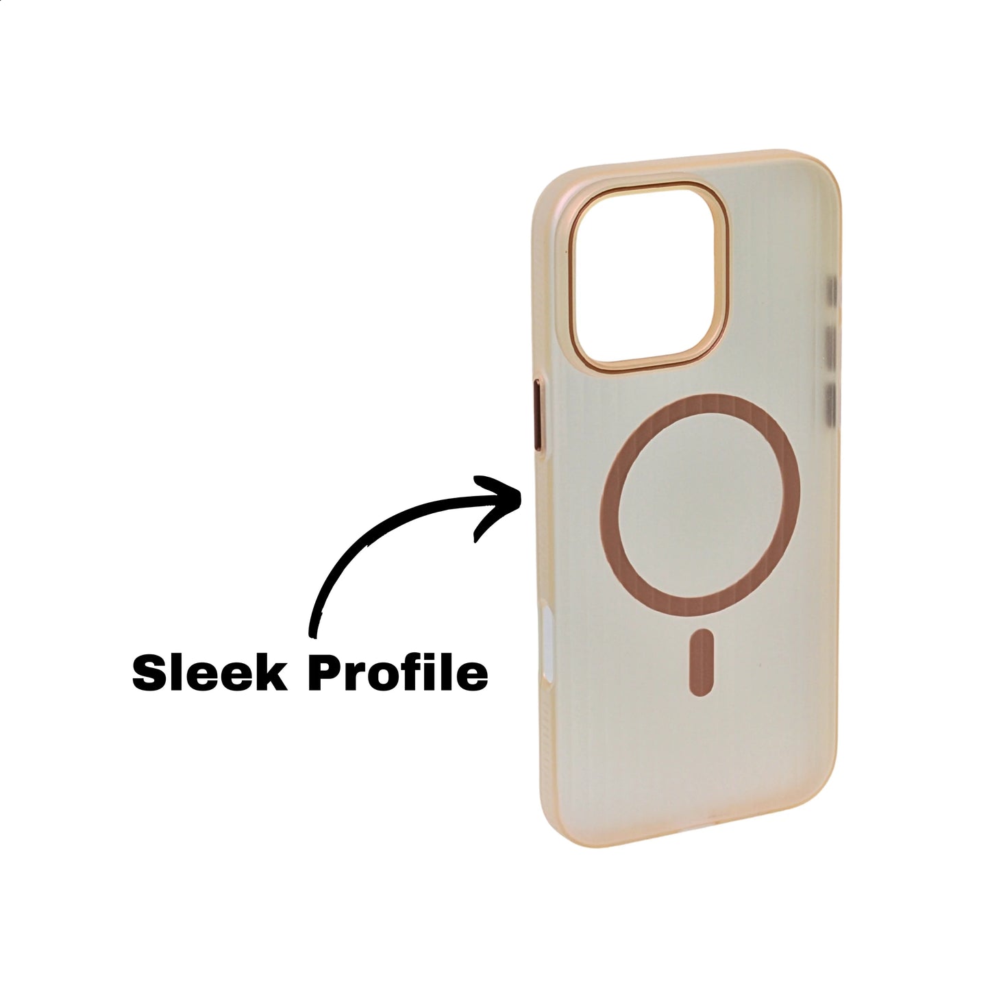 Coque iPhone Mate Transparente MagSafe Rainurée iPhone 16 Pro