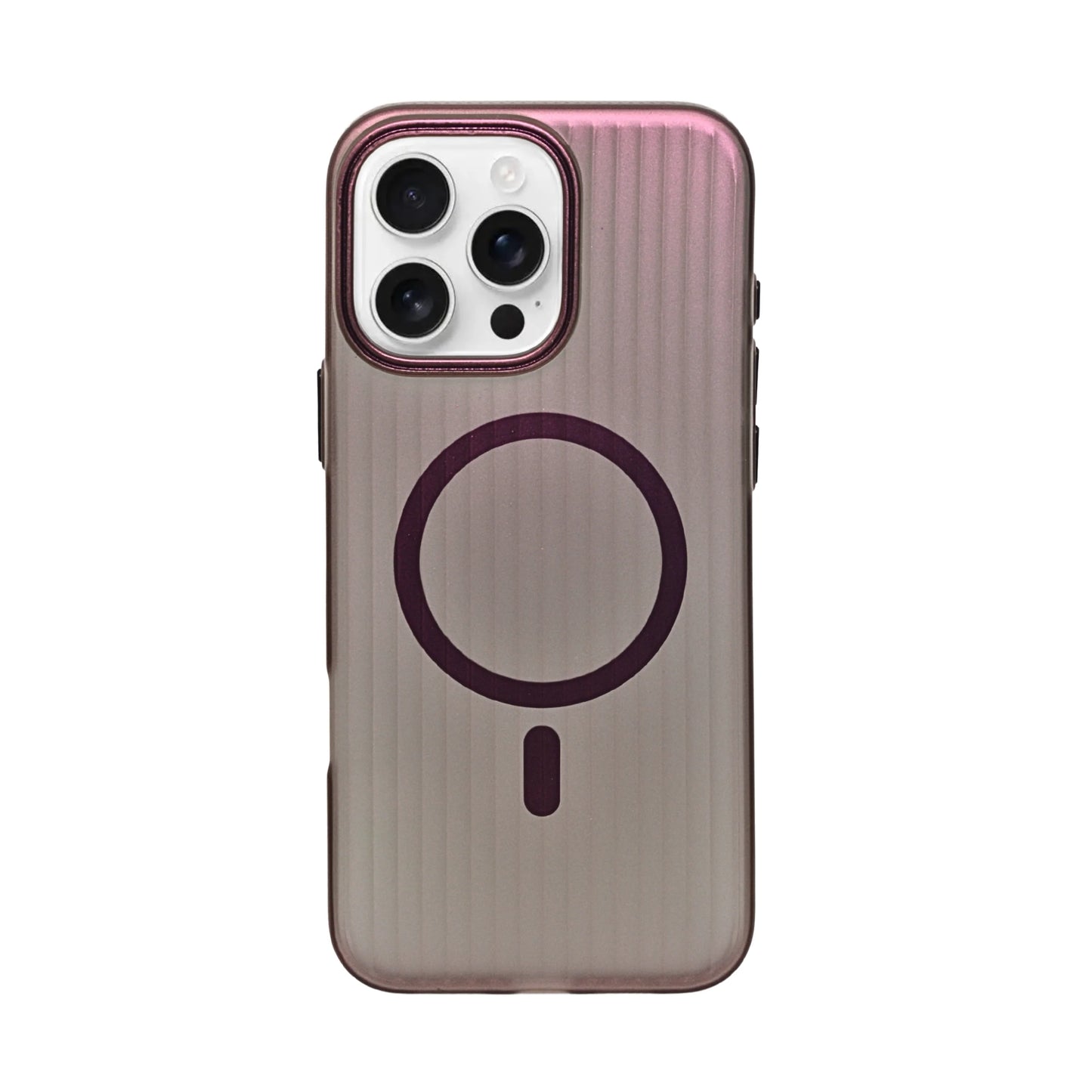 Coque iPhone Mate Transparente MagSafe Rainurée iPhone 16 Pro