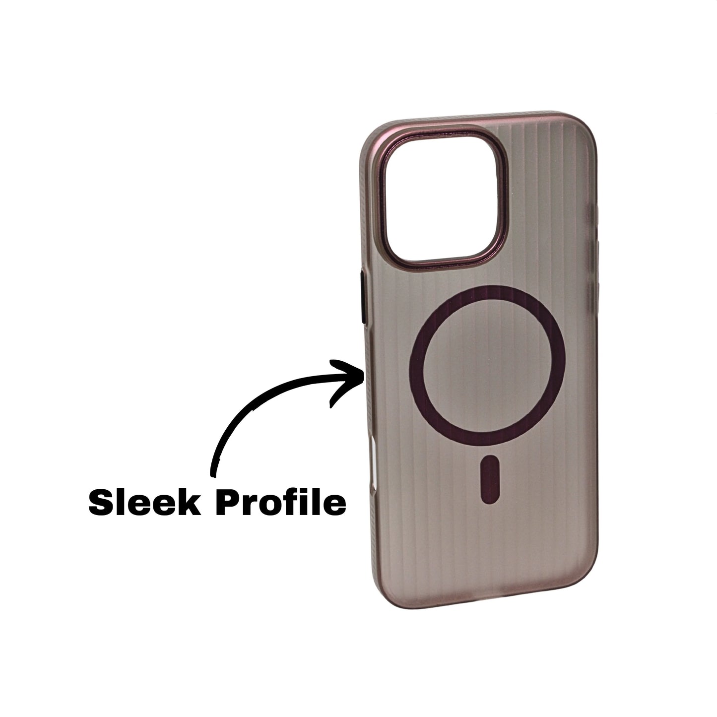 Coque iPhone Mate Transparente MagSafe Rainurée iPhone 16 Pro