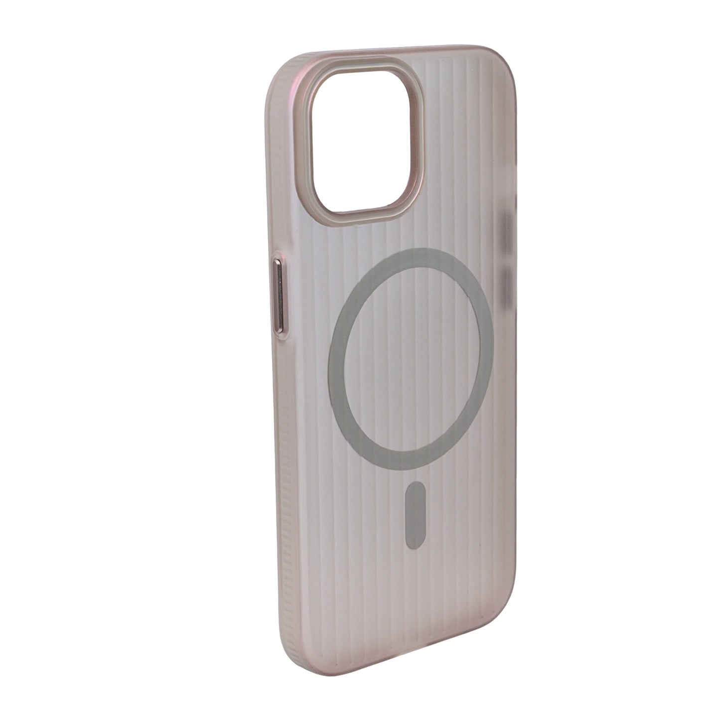 Coque iPhone Mate Transparente MagSafe Rainurée iPhone 15