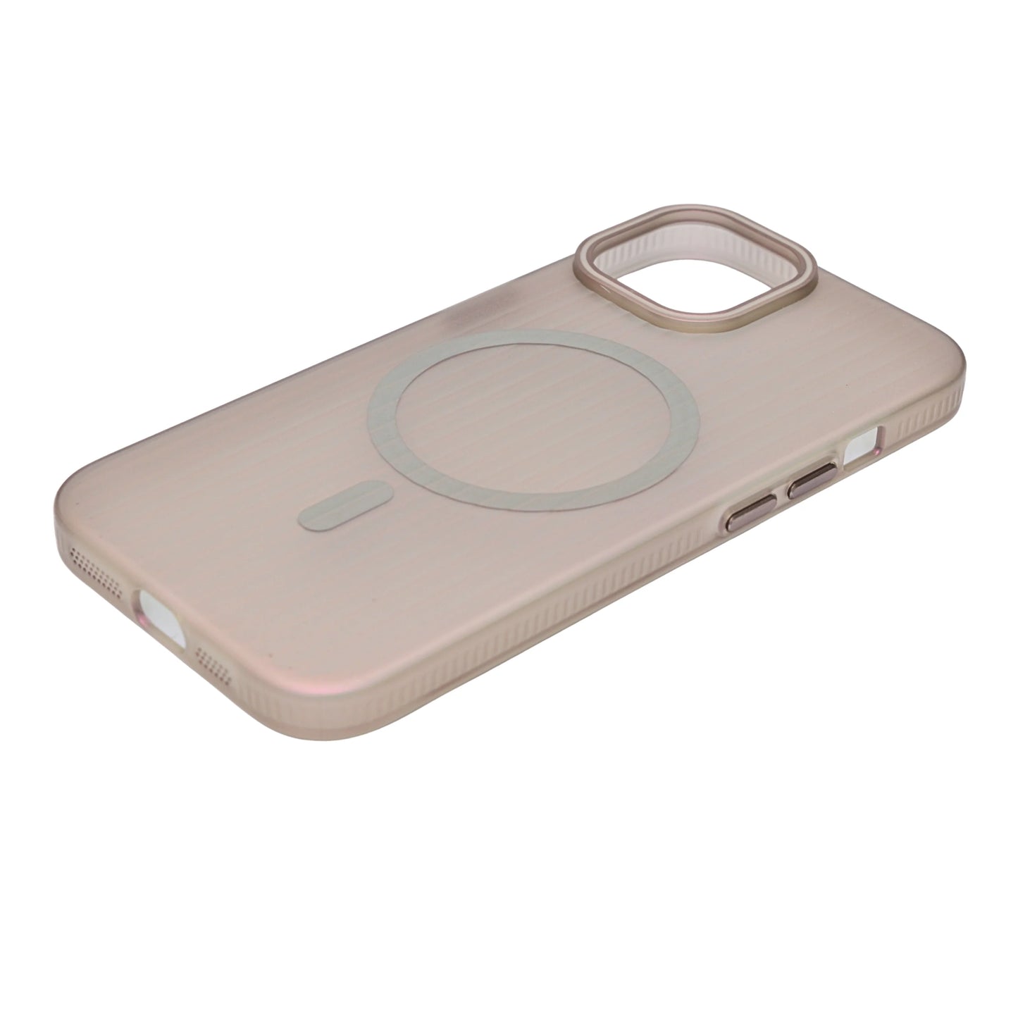 Coque iPhone Mate Transparente MagSafe Rainurée iPhone 15