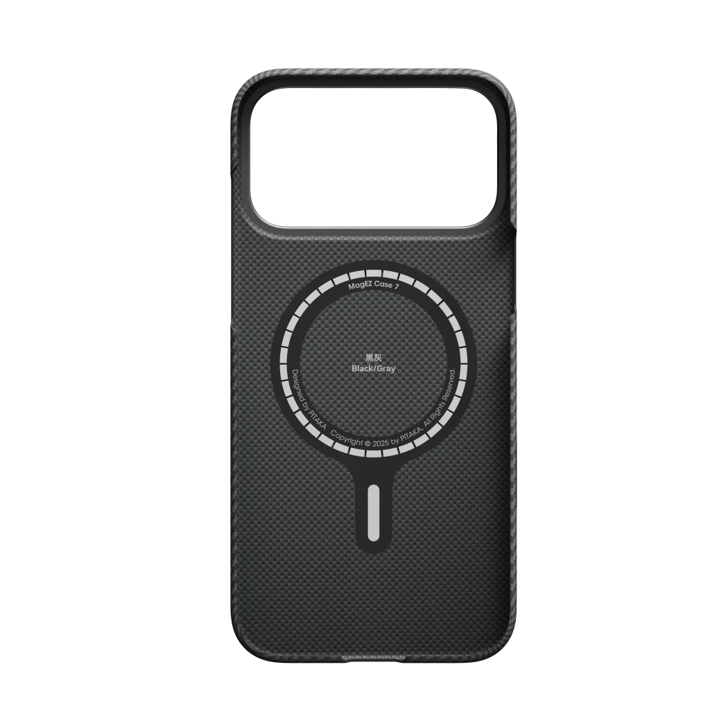 Coque PITAKA Carbone MagSafe iPhone 17 Pro Max – Noir Premium