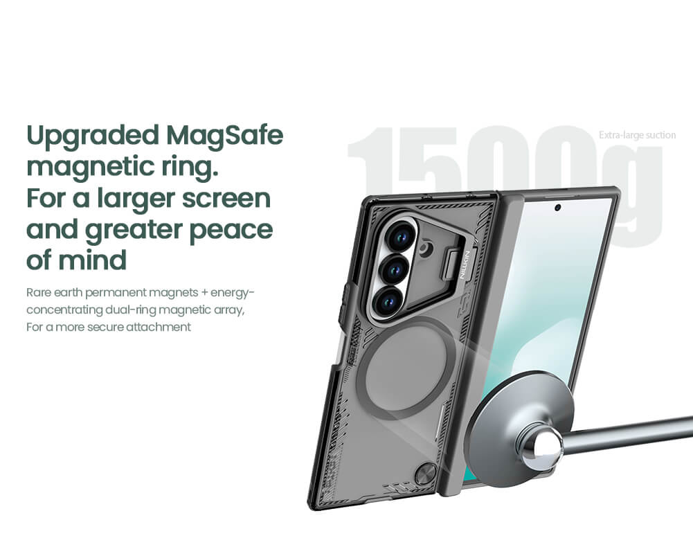 Nillkin CamShield Pro – Coque Z Fold 7 avec support + aimants (Anti-choc)