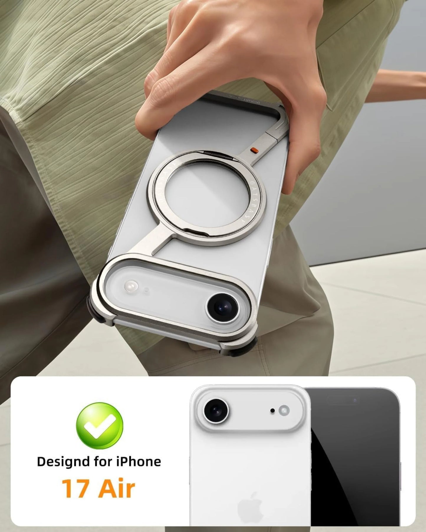 Coque Aluminium Z Air 360° Magnétique – iPhone 17 Air