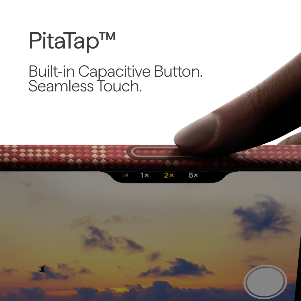 Coque PITAKA Carbone MagSafe iPhone 17 Pro Max – Rouge Premium