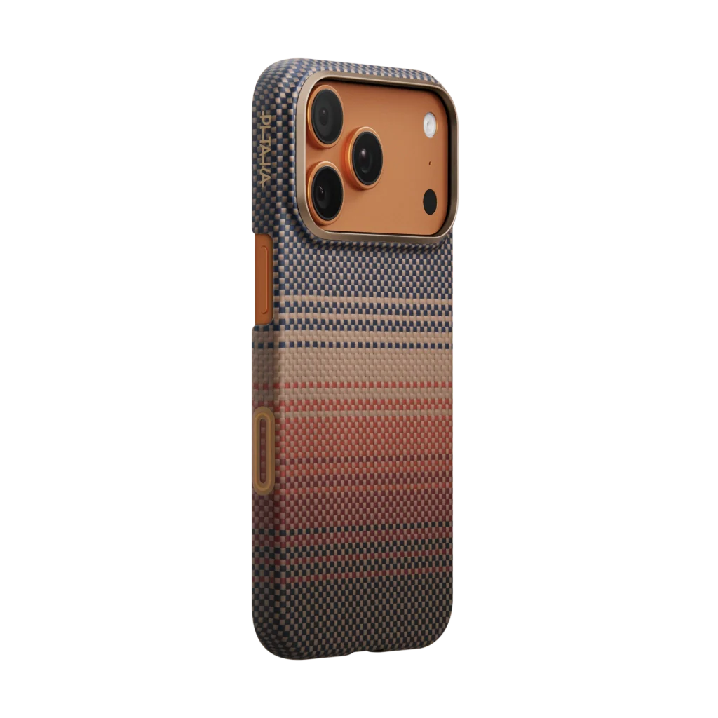 Coque PITAKA Carbone MagSafe iPhone 17 Pro Max – Sunset Premium