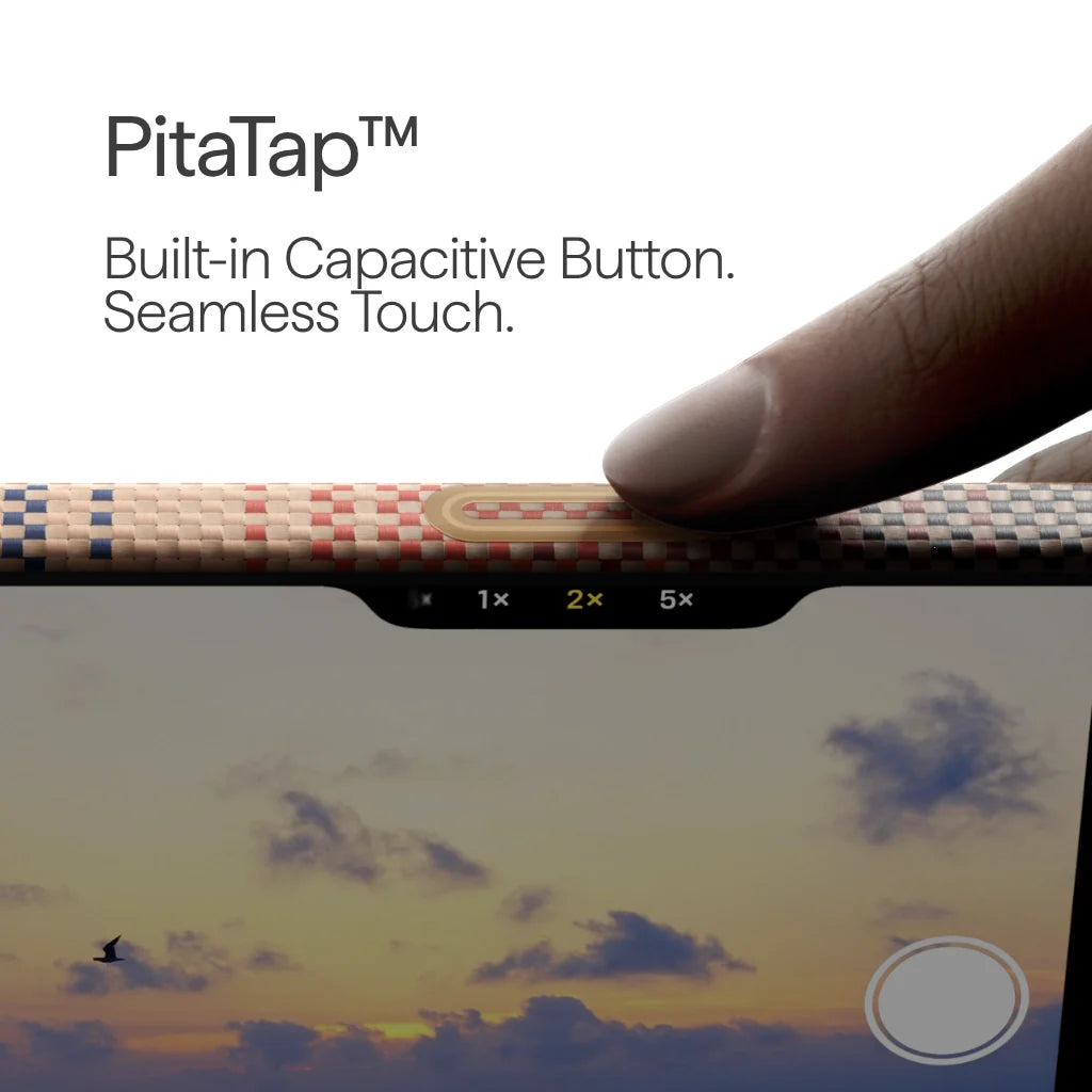 Coque PITAKA Carbone MagSafe iPhone 17 Pro Max – Sunset Premium