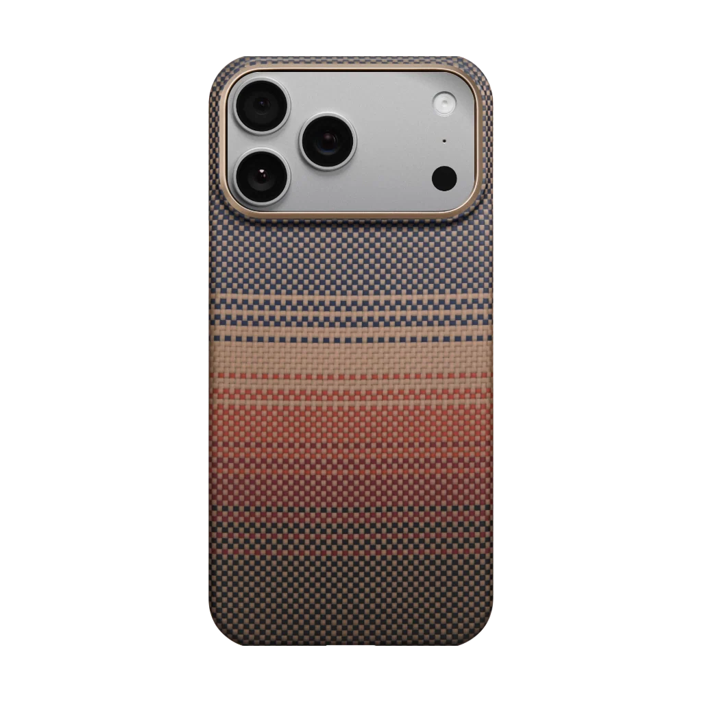 Coque PITAKA Carbone MagSafe iPhone 17 Pro Max – Sunset Premium