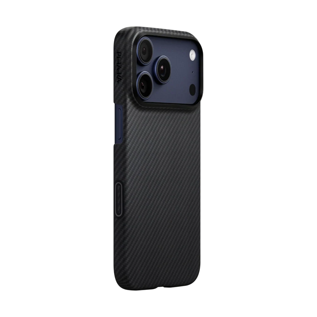 Coque PITAKA Carbone MagSafe iPhone 17 Pro Max – Noir Premium