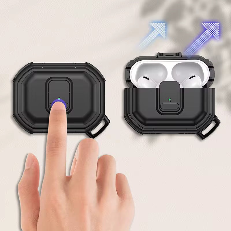 Étui Antichoc AirPods avec Mousqueton – Protection Premium