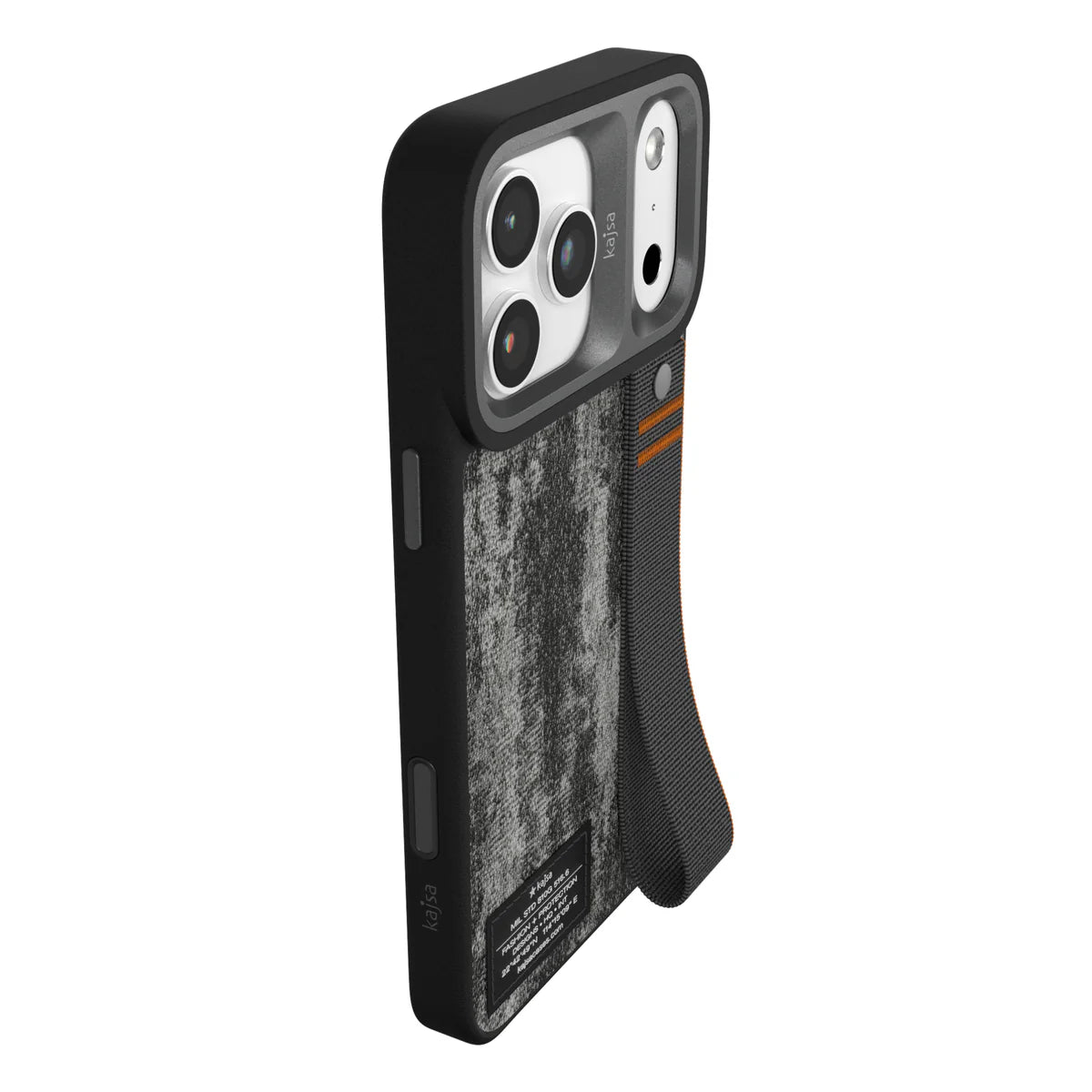 Étui iPhone Kajsa Tissu Premium avec Sangle – Protection Élégante & Design Outdoor